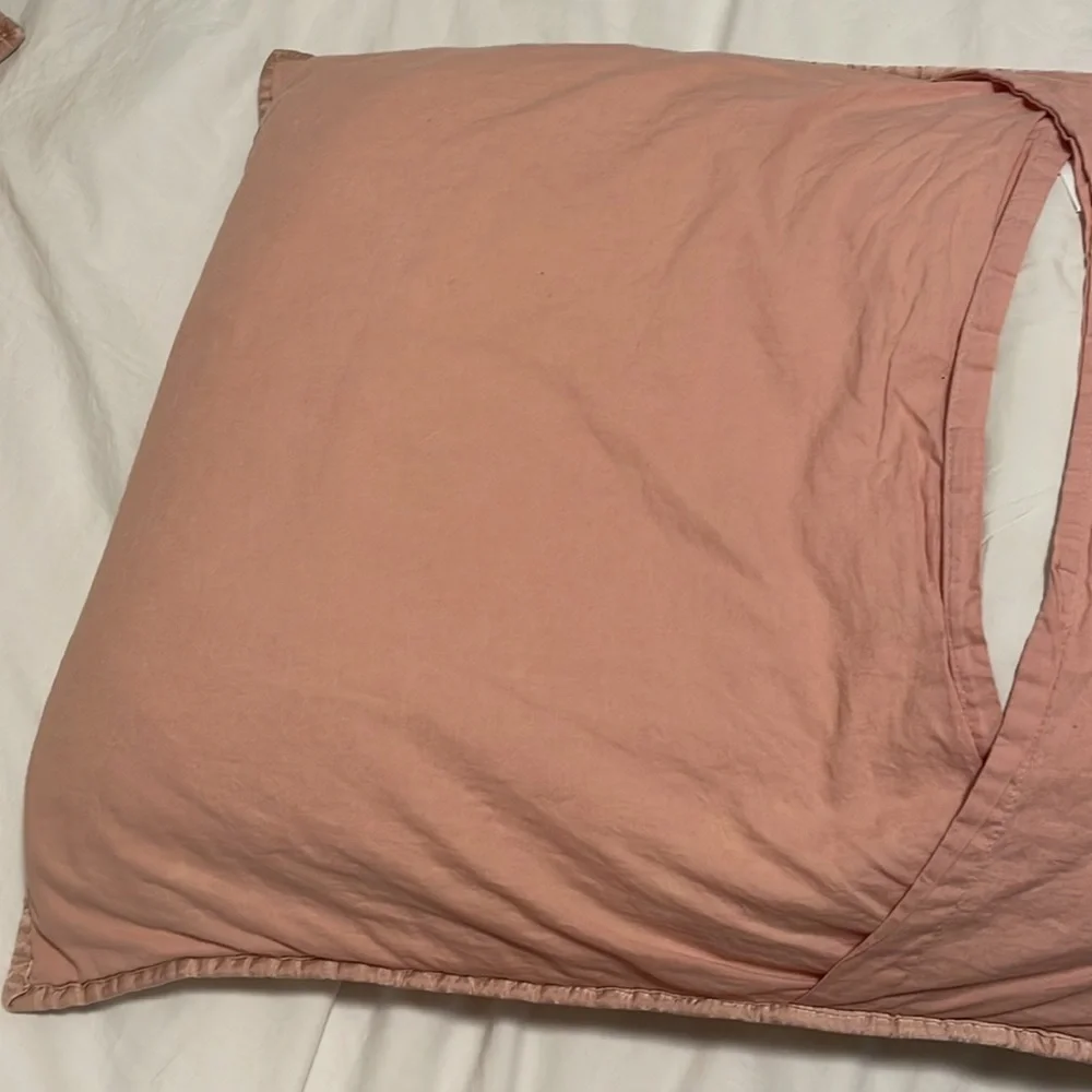 West Elm Baby Pink TENCEL Standard Shams Set
